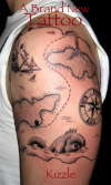Treasure Map tattoo