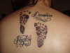 foot prints tattoo