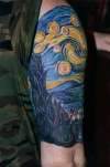 Van Gogh's Starry Night tattoo