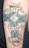 Cross tat tattoo