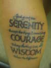 Serenity Prayer tattoo