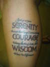 Serenity Prayer tattoo