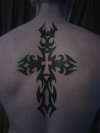 Tribal Cross tattoo