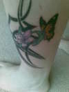 Tribal butterfly tattoo
