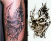 Mauricio skull on Morgs tattoo