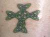 celtic cross green tattoo