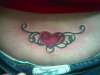 Heart & Ribbon tattoo