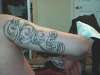 Texas with design tattoo