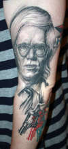 katie's warhol tattoo
