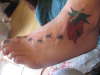 Foot Tattoo Ants / Strawberry