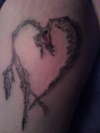 heart/wing tattoo