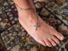 rosary on my foot tattoo