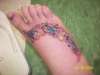 Foot Butterflies tattoo