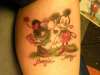 Minnie Loves Mickey tattoo