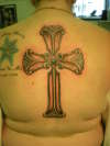 pewter cross tattoo