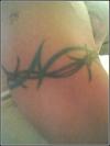 right arm... barb wire tattoo
