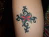 on my left leg tattoo