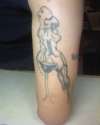 My white trash pinup tattoo
