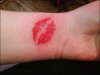 Lipstick Kiss tattoo