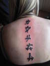 true chinese lettering tattoo