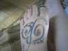 Foot tatt healed tattoo