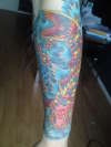 koi half sleeve tattoo