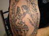 naked angel tattoo