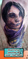 Chris's leg tattoo