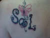 My daughter's initials tattoo
