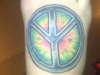 Tie Dye Peace Sign tattoo