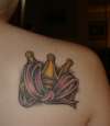 Crown and Bow tattoo