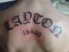 Old english name tattoo