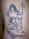 barbarian girl tattoo