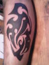 leg tribal tattoo