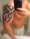 Flag Tribal tattoo