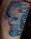 blue ghost tattoo