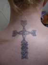 Celtic Cross Neck tattoo