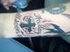 free hand cross tattoo