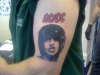 Angus Young from ACDC tattoo