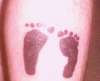 Foot prints tattoo