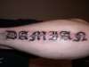 OldEnglish Lettering tattoo