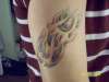 Fire ball tattoo