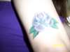 purple rose tattoo