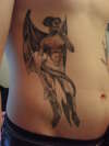 Devil, right stomach tattoo