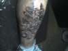 scorpion dessert scene cover up tattoo