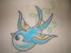 Blue Sparrow tattoo