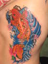 Rib Koi tattoo