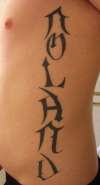 NOLAND - Last name tattoo