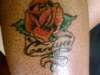Rose w/name tattoo