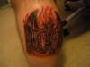 Abraham Deathbat tattoo
